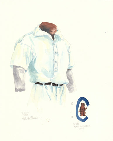 Chicago Cubs 1908 - Heritage Sports Art - original watercolor artwork - 1