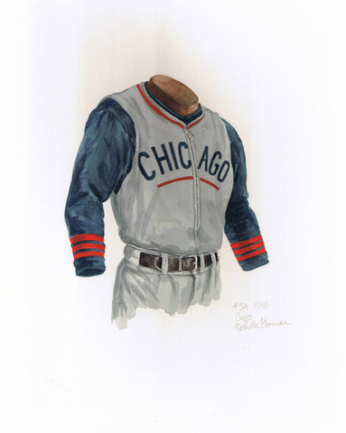 Chicago Cubs 1940 - Heritage Sports Art - original watercolor artwork - 1