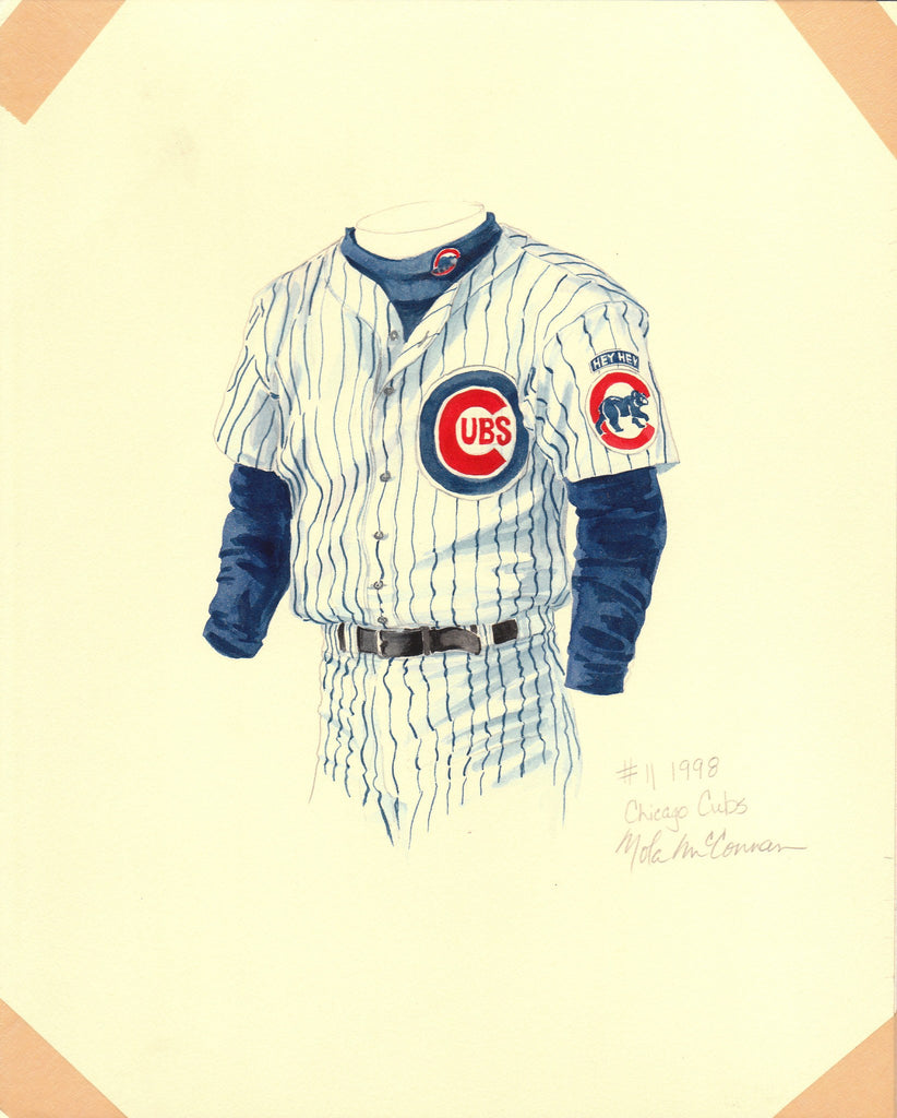Personalized Framed Evolution History Chicago Cubs Uniforms