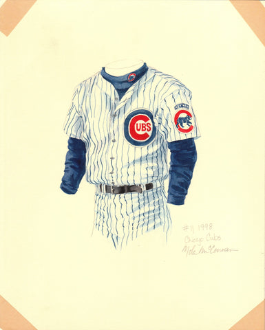 Chicago Cubs 1998 - Heritage Sports Art - original watercolor artwork - 1