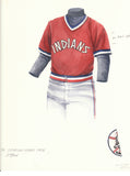 Cleveland Indians 1975 - Heritage Sports Art - original watercolor artwork - 1