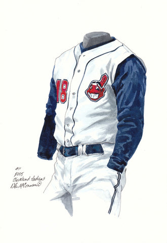 Cleveland Indians 2005 - Heritage Sports Art - original watercolor artwork - 1