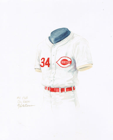 Cincinnati Reds 1968 - Heritage Sports Art - original watercolor artwork - 1
