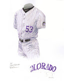 Colorado Rockies 2001 - Heritage Sports Art - original watercolor artwork - 1