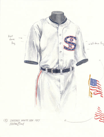 Chicago White Sox 1917 - Heritage Sports Art - original watercolor artwork - 1