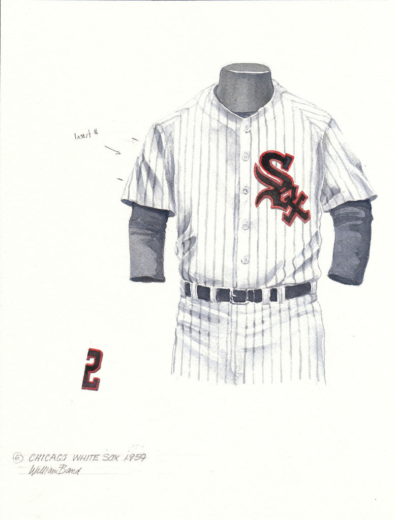 MLB Chicago White Sox 1959 uniform original art – Heritage Sports Art