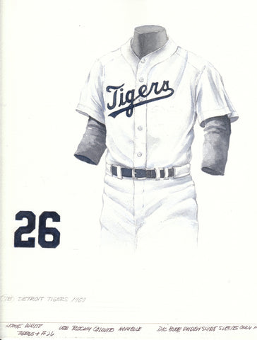 Detroit Tigers 1960 - Heritage Sports Art - original watercolor artwork - 1