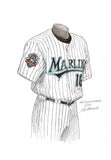 Florida Marlins 2007 - Heritage Sports Art - original watercolor artwork - 1