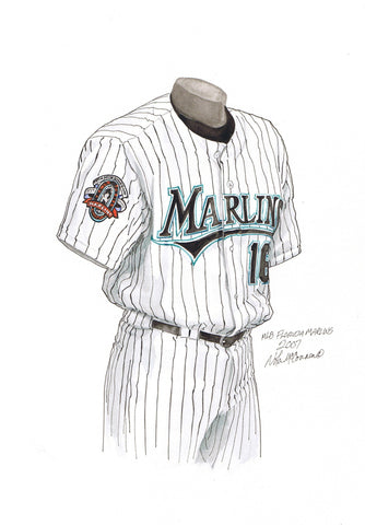 MLB Florida Marlins 2019 uniform original art – Heritage Sports Art