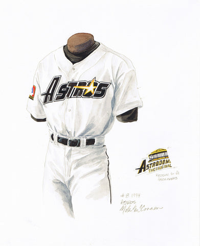 Houston Astros 1994 - Heritage Sports Art - original watercolor artwork - 1