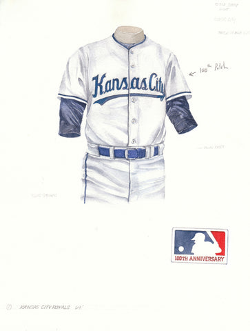 Kansas City Royals 1969 - Heritage Sports Art - original watercolor artwork - 1