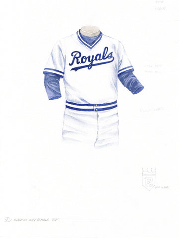 Kansas City Royals 1980 - Heritage Sports Art - original watercolor artwork - 1
