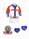 Kansas City Royals 1995 Throwback - Heritage Sports Art - original watercolor artwork - 1