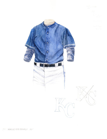 Kansas City Royals 1999 - Heritage Sports Art - original watercolor artwork - 1