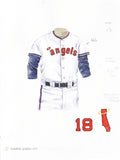 Los Angeles Angels of Anaheim 1971 - Heritage Sports Art - original watercolor artwork - 1