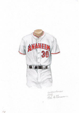 Los Angeles Angels of Anaheim 2002 - Heritage Sports Art - original watercolor artwork - 1