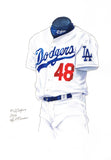 Los Angeles Dodgers 2004 - Heritage Sports Art - original watercolor artwork - 1