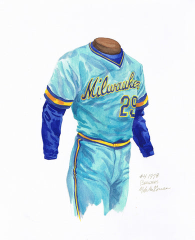 Milwaukee Brewers 1978 - Heritage Sports Art - original watercolor artwork - 1