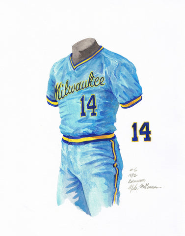 Milwaukee Brewers 1982 - Heritage Sports Art - original watercolor artwork - 1