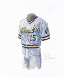 Milwaukee Brewers 1988 - Heritage Sports Art - original watercolor artwork - 1