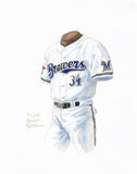 Milwaukee Brewers 2001 - Heritage Sports Art - original watercolor artwork - 1