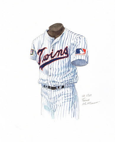 Minnesota Twins 1969 - Heritage Sports Art - original watercolor artwork - 1