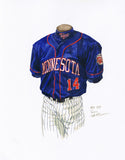 Minnesota Twins 1999 - Heritage Sports Art - original watercolor artwork - 1