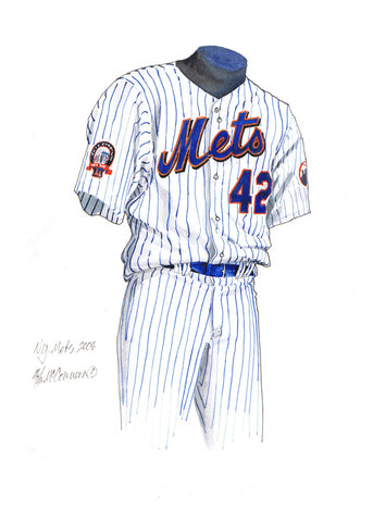 New York Mets 2008 - Heritage Sports Art - original watercolor artwork - 1