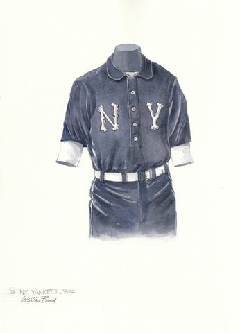 New York Yankees 1904 - Heritage Sports Art - original watercolor artwork - 1