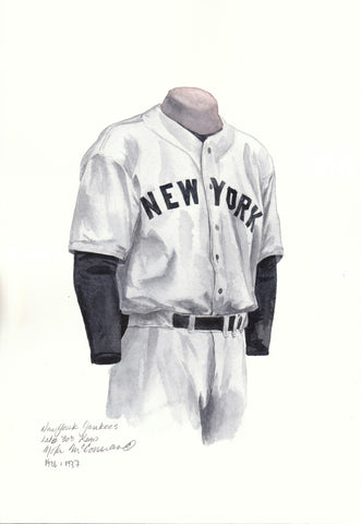 New York Yankees 1936 - Heritage Sports Art - original watercolor artwork - 1