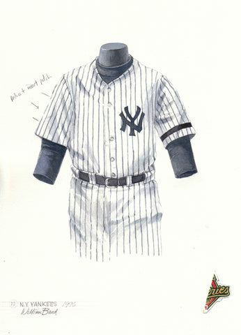 New York Yankees 1996 - Heritage Sports Art - original watercolor artwork - 1
