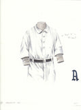 Oakland Athletics 1910 - Heritage Sports Art - original watercolor artwork - 1