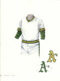 Oakland Athletics 1973 - Heritage Sports Art - original watercolor artwork - 1