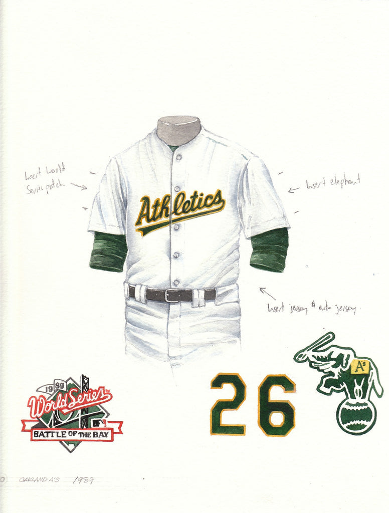 oakland a's uniform elephant