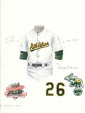 Oakland Athletics 1989 - Heritage Sports Art - original watercolor artwork - 1