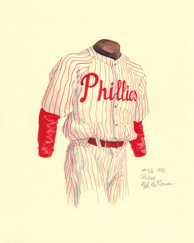 Philadelphia Phillies 1950 - Heritage Sports Art - original watercolor artwork - 1