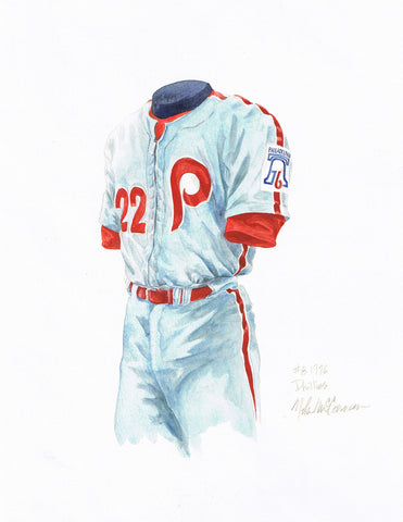 Philadelphia Phillies 1976 - Heritage Sports Art - original watercolor artwork - 1