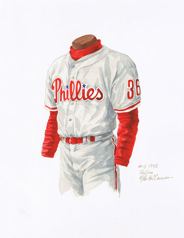Philadelphia Phillies 1993 - Heritage Sports Art - original watercolor artwork - 1
