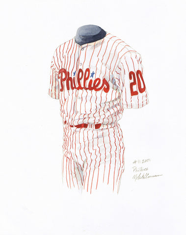 Philadelphia Phillies 2001 - Heritage Sports Art - original watercolor artwork - 1
