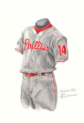 Philadelphia Phillies 2007 - Heritage Sports Art - original watercolor artwork - 1