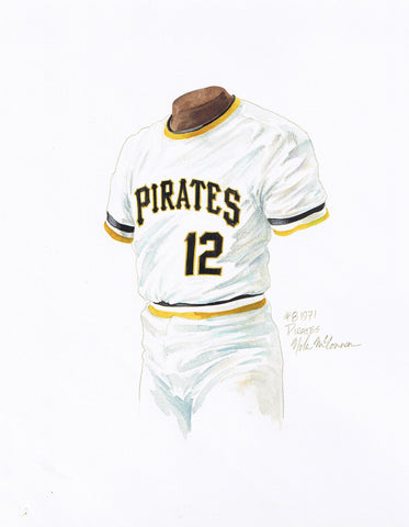 Pittsburgh Pirates 1971 - Heritage Sports Art - original watercolor artwork - 1