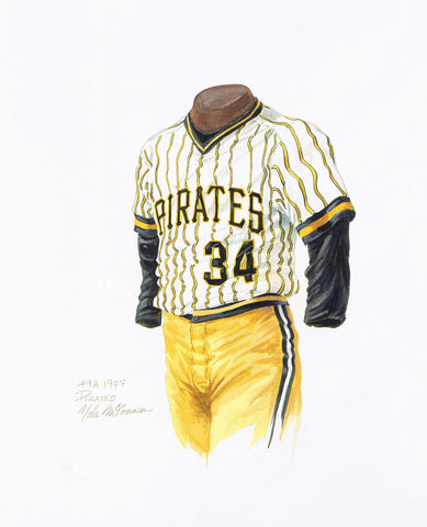 Pittsburgh Pirates 1977 - Heritage Sports Art - original watercolor artwork - 1