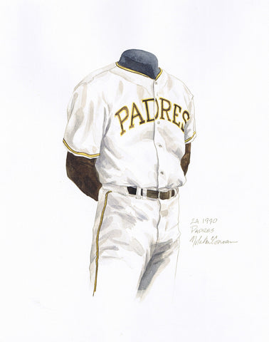 San Diego Padres 1970 - Heritage Sports Art - original watercolor artwork - 1