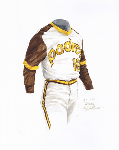 San Diego Padres 1979 - Heritage Sports Art - original watercolor artwork - 1
