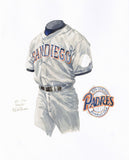 San Diego Padres 1996 - Heritage Sports Art - original watercolor artwork - 1
