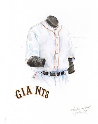 San Francisco Giants 1933 - Heritage Sports Art - original watercolor artwork - 1