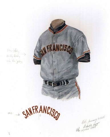 San Francisco Giants 1965 - Heritage Sports Art - original watercolor artwork - 1