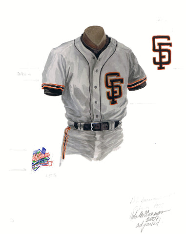 San Francisco Giants 1989 - Heritage Sports Art - original watercolor artwork - 1