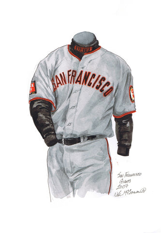 San Francisco Giants 2007 - Heritage Sports Art - original watercolor artwork - 1