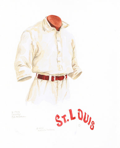 St. Louis Cardinals 1903 - Heritage Sports Art - original watercolor artwork - 1